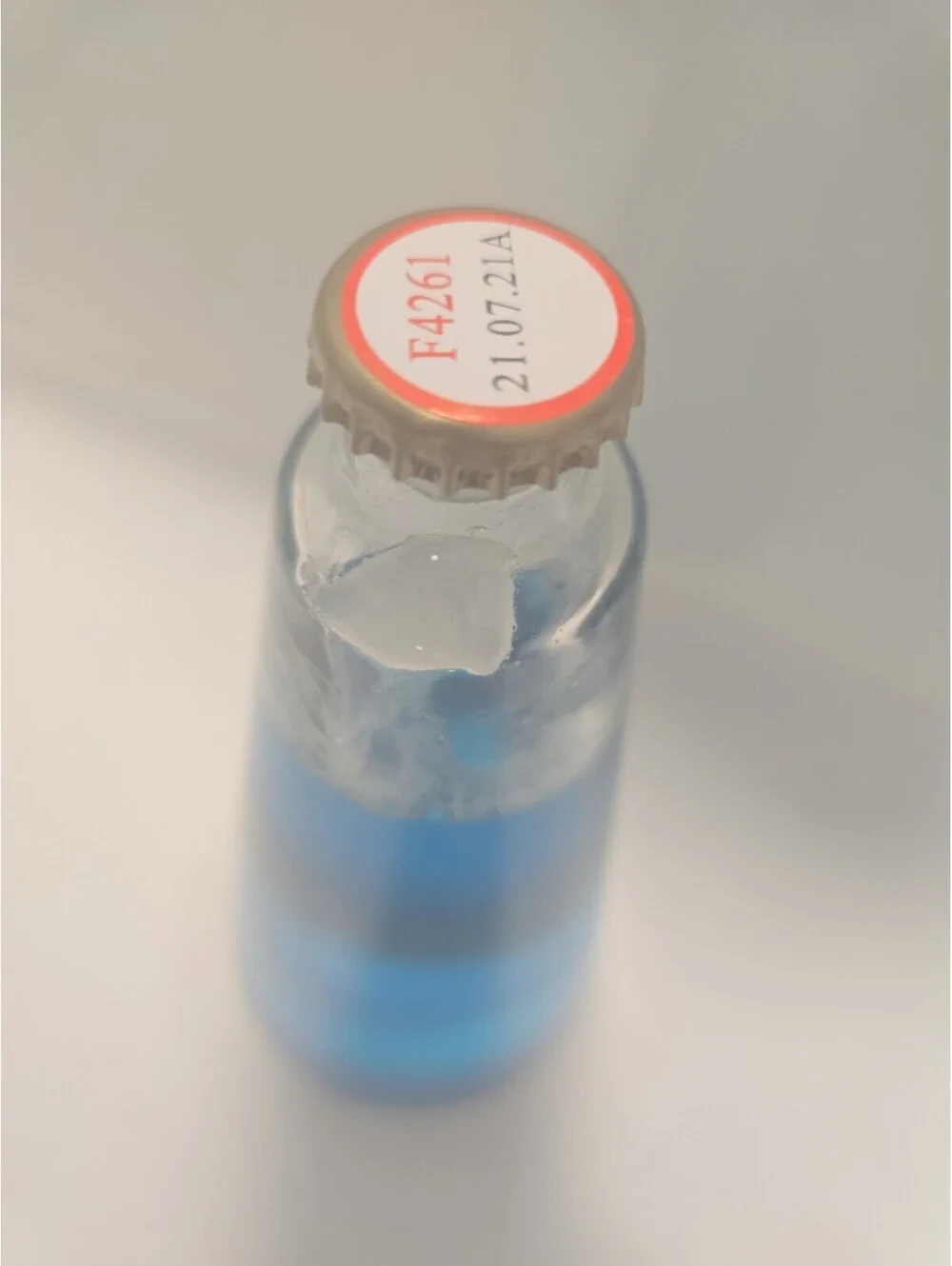 Lava Lite Replacement Globe Blue Liquid White Wax Motion Lamp Bottle 11